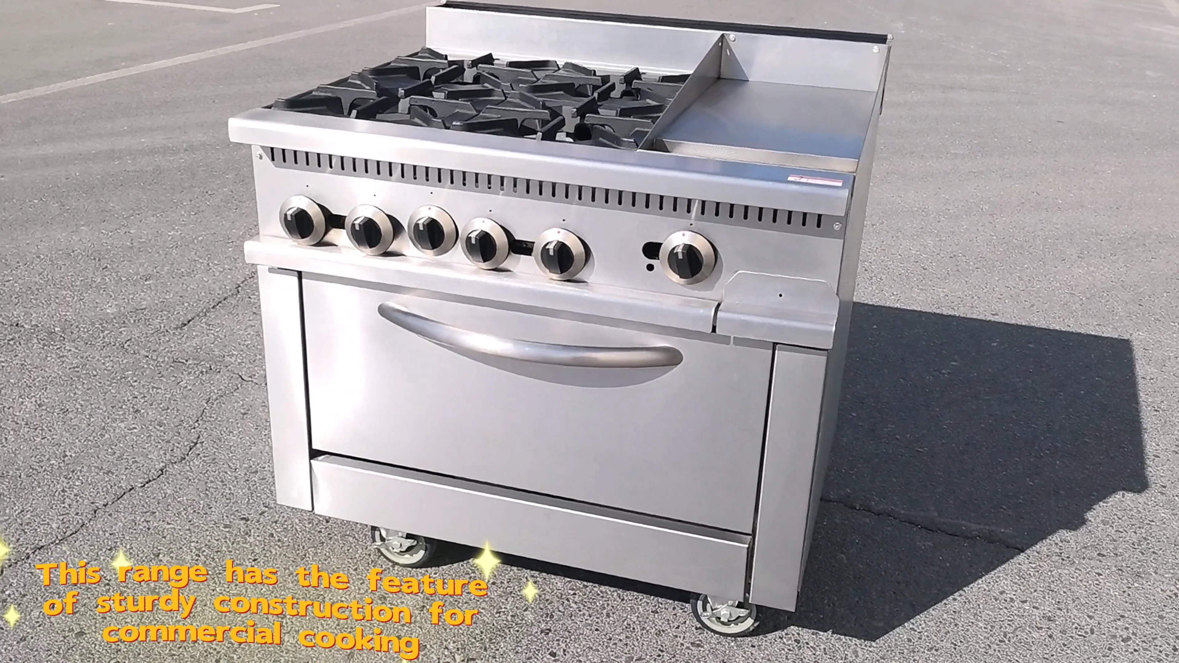 Commercial Full Series Kitchen Equipment Free Standing Stainless Steel