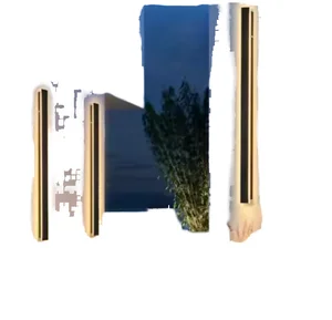 Cross-Border Factory Wholesale IP65 Waterproof LED Wall Light Outdoor Long Strip Light for Courtyard Villa Garage Entrance Wall