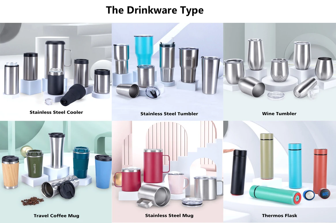 Customized Logo Metal Flask Custom Bottle Ports Stainless Steel Water