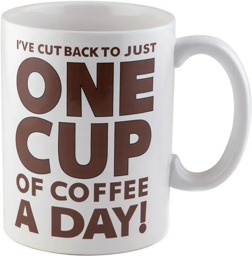 64 Oz Ceramic Coffee Cup - Perfect Gag Gift for Coffee Lovers