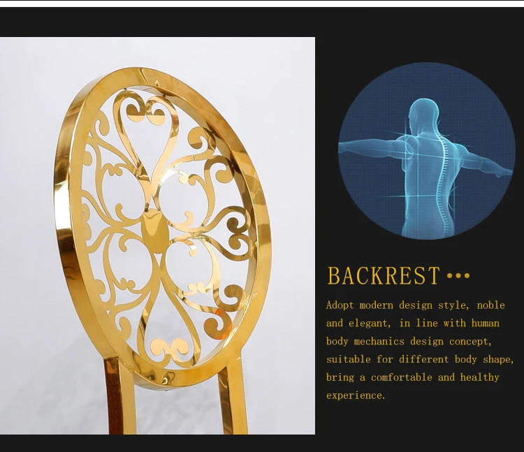 stainless steel chaise dining metal chair