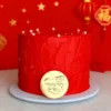 gold Round Plate Marking 2026 Happy New Year (Appr