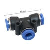 Negro+Azul - Conector de 3 vías