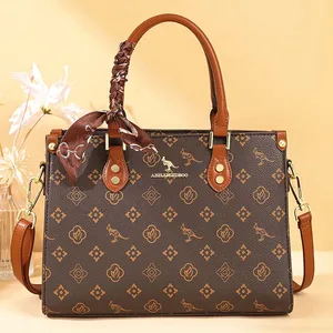 New Women's Handheld Bag with Large Capacity Chinese Style Print Atmosphere Tote Crossbody Bags for Women