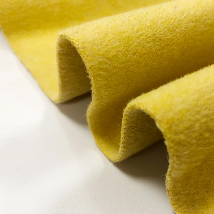 2022 New Product 100% Wool Alpaca Velvet Flannel Fleece Coat Fabric Woven Yarn Dyed Pattern for Girls' Jackets and Suits