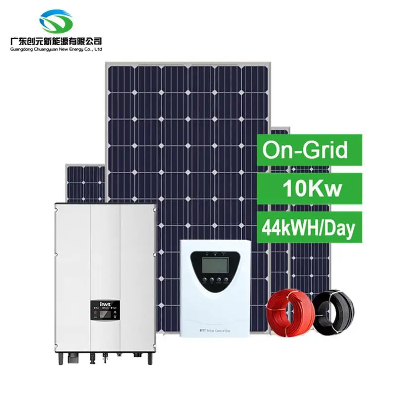 Three Phase Grid Tie Solar System 10kw Solar Power System Generator 380v Solar Energy System For Home