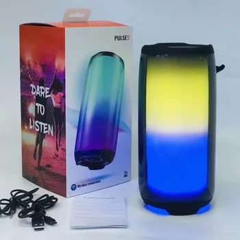 Portable Outdoor Party LED Light Stereo Speaker Bottle Deep Bass RGB Colorful For Pulse 5 Speaker