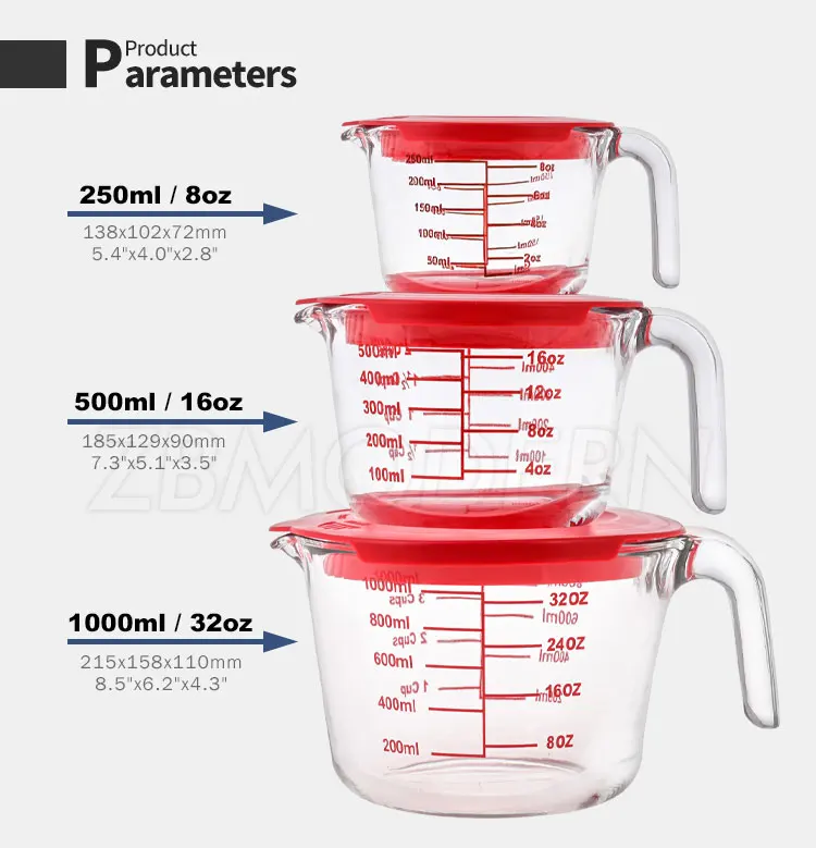High Borosilicate Glass Measuring Cup For Home Baking Tools Glass