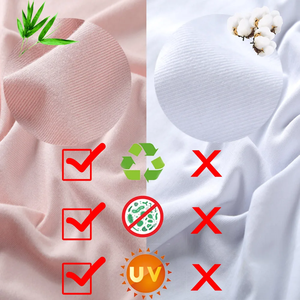 In Stock Custom Print Breathable Anti-Wrinkle Men's V-Neck Bamboo Oversized Sleep 220 Gsm Blank Bamboo T Shirt