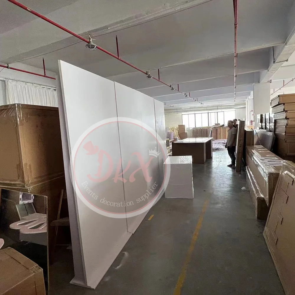 Cheaper White Simple Pvc Panel Cardboard Wedding Backdrop Back Drop Boards for Sales