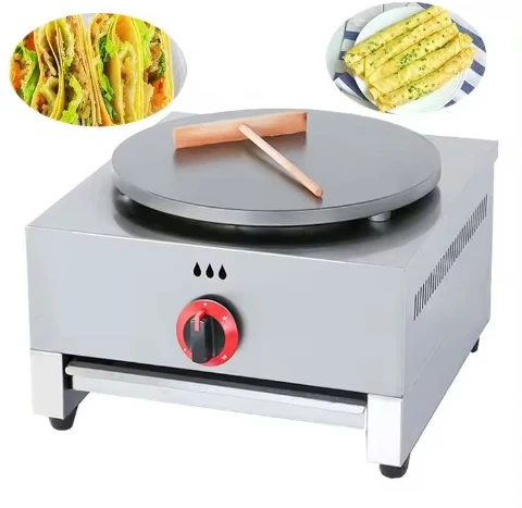 New Product Gas Crepe Maker Crepe Maker Gas Double Gas Crepe Maker With Factory Price Pancake Fruit Egg Filled Pancake