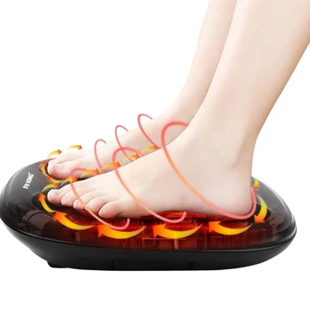 OEM foot spa bath massager with heat pedicure products shiatsu slipper pad machine ems electric feet foot massager