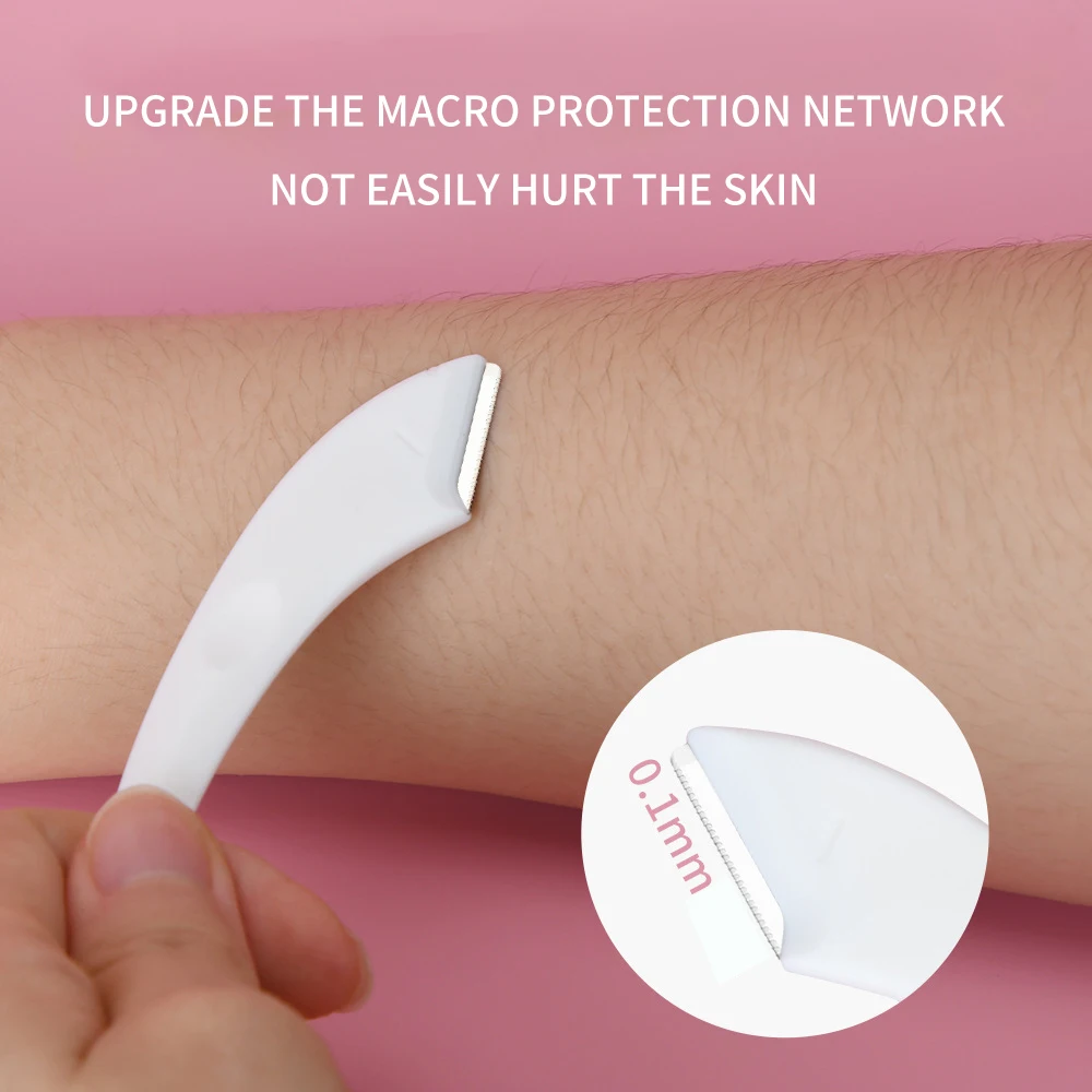 Высокое качество лезвия из нержавеющей стали бритвы бровей ножницы с гребнем Триммер Бритвы Набор