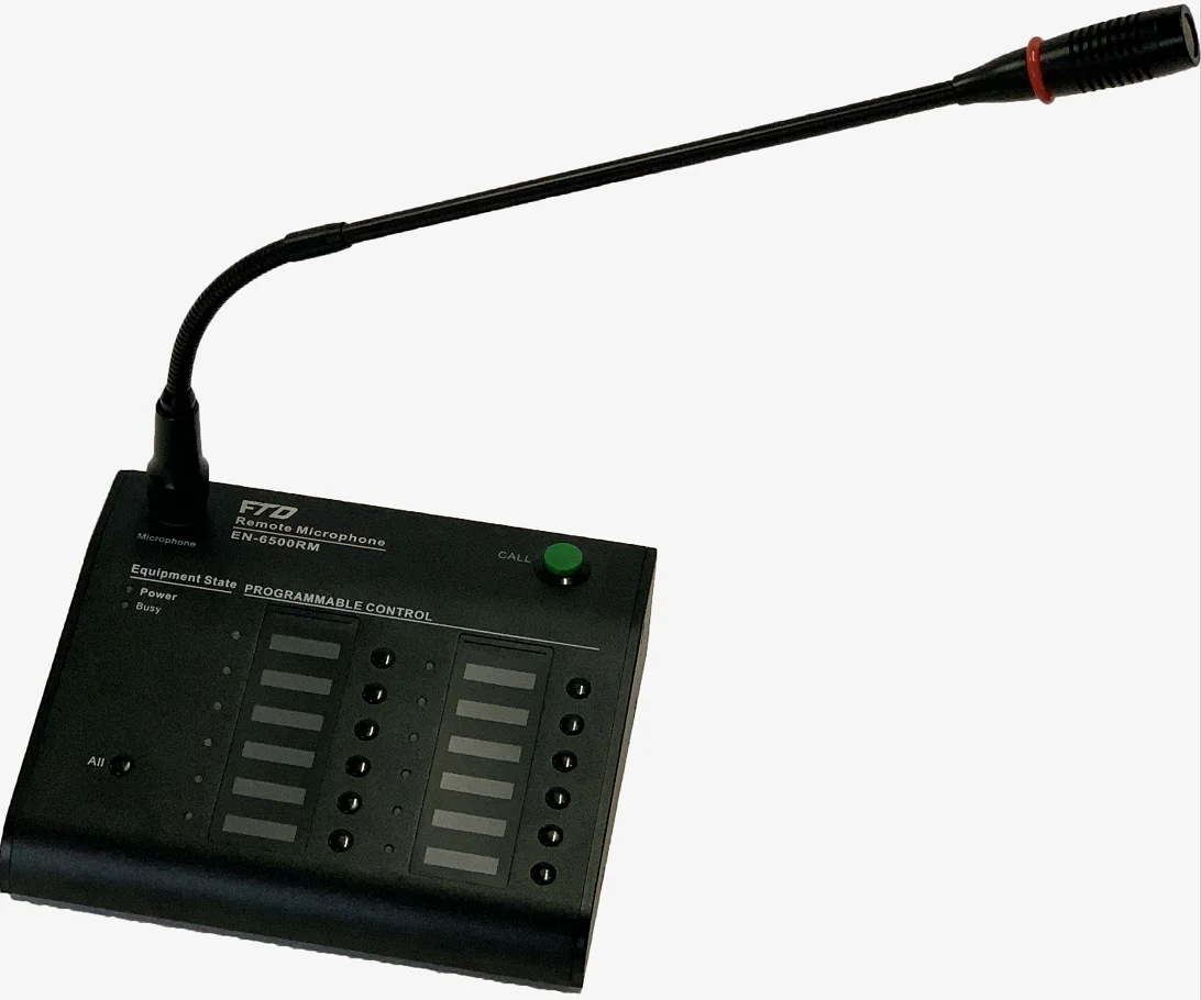12 Zone Remote Paging Microphone EVAC - Voice Alarm System