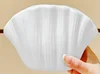 Matte Shell Texture White Floral Vase