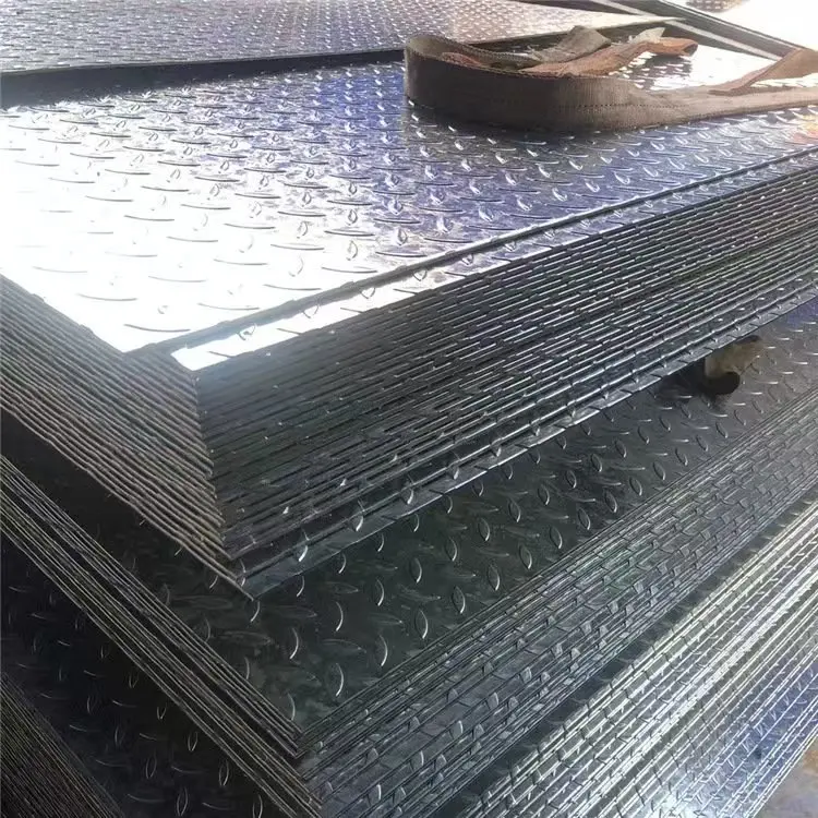High Quality Q235bQ355b Galvanized Patterned Steel Sheet 0.25-2.5mm Thickness with Cutting and Bending Services details
