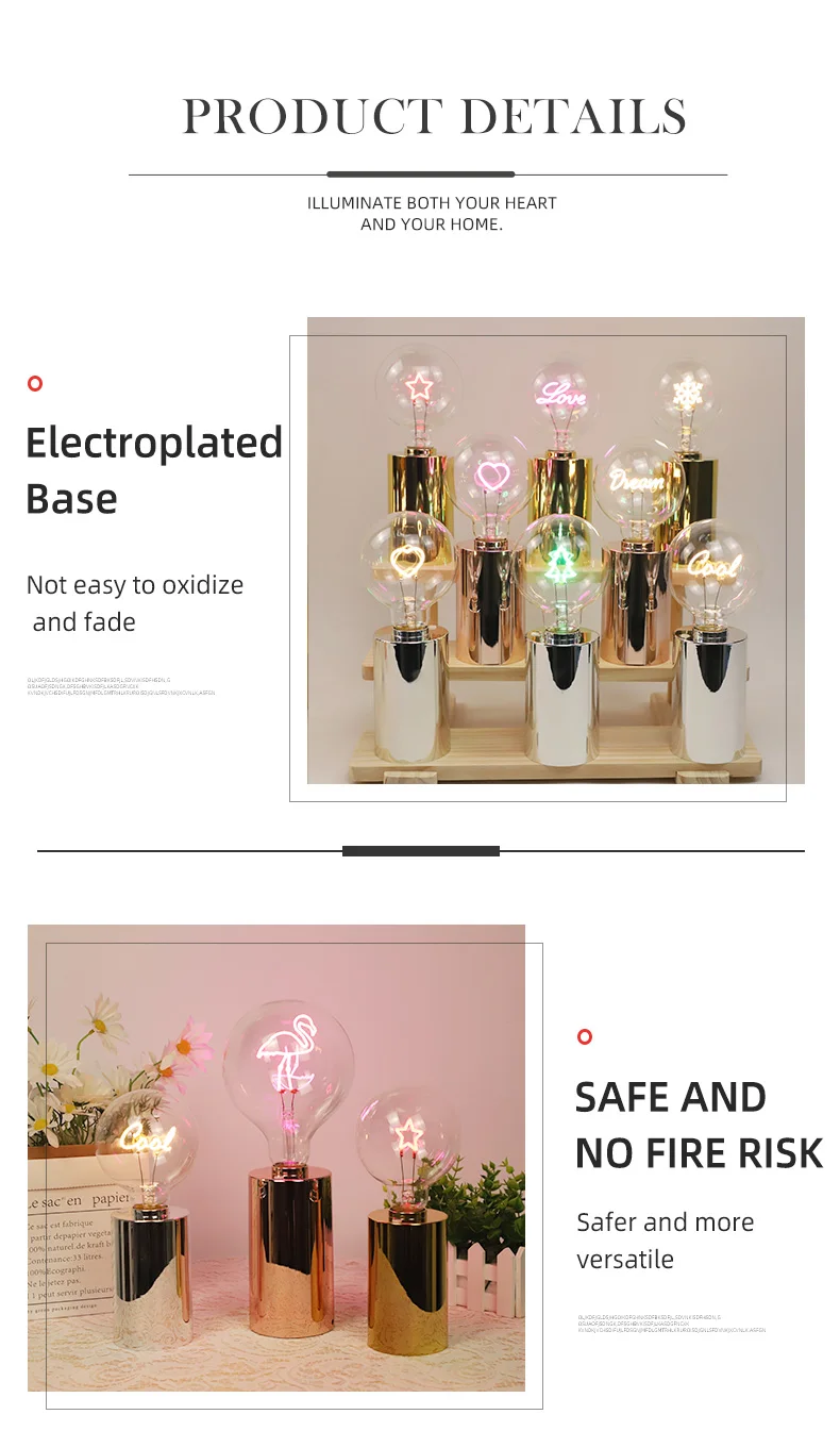 Modern Table Lamp Cordless Battery Powered Lamp Light with Edison Style Bulb Great for Living Room Weddings Party manufacture