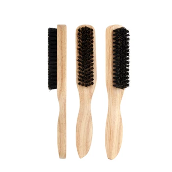 Wood Handle Shaving Brush Wooden Beard Comb Boar Bristle Beard Brush for SHANGZHIYI