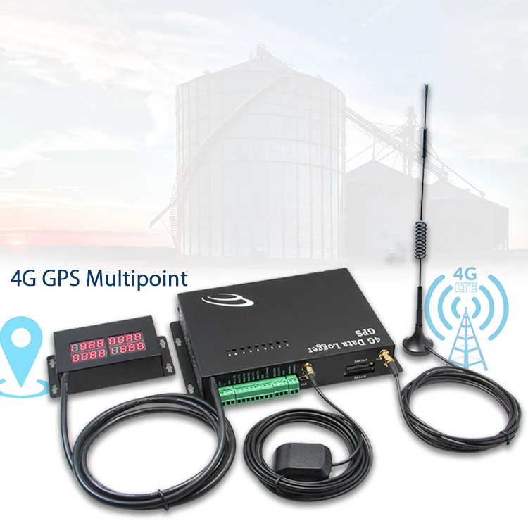 Vehicle lora gps tracking Receiver Multipoint Temperature 4G GPS Data ...