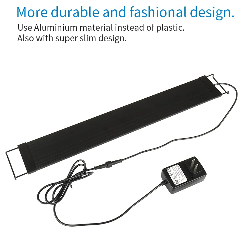 Heto Aluminum Alloy Shell ,Extendable Remote Controller Freshwater Fish tank Planted Aquarium Lights for Live Plant tank