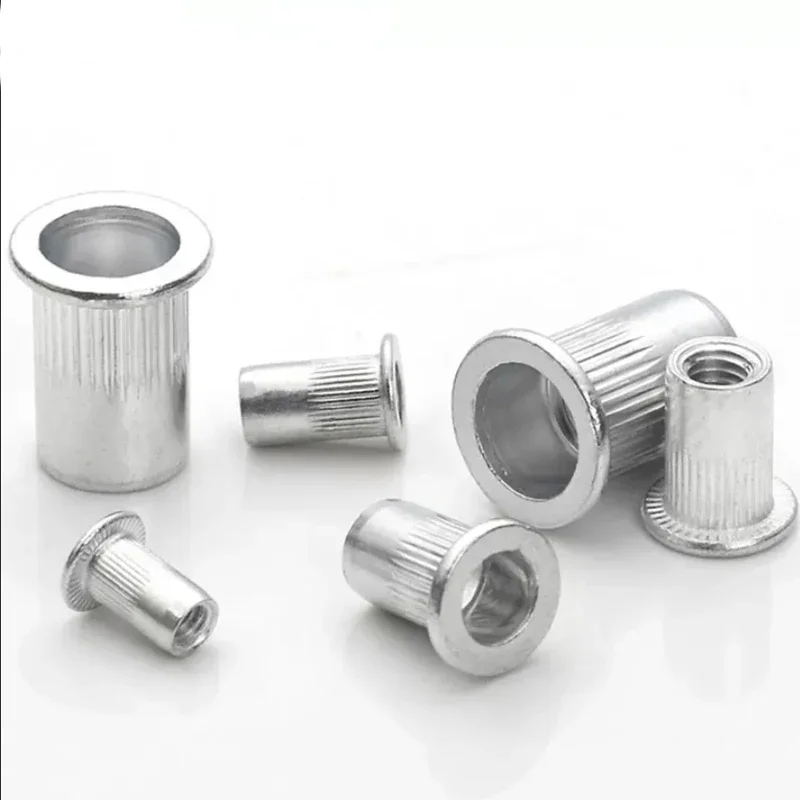 1pcs M3 M4 M5 M6 M8 M10 M12 Flat Metric Threaded Rivet Nuts Aluminium ...