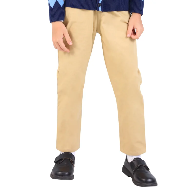 boys spring and autumn british style children khaki color