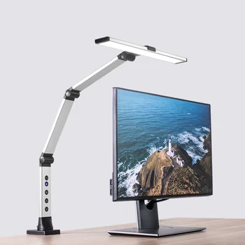 Modern Light Table Desk Lamp clip with Swing Arm Clamp Smart Folding Led Desk Lamp