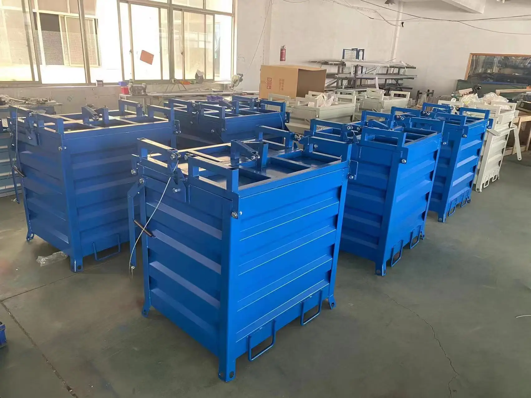 High Quality Very Easy Open Scrap Box Drop Bottom Chips And Metal