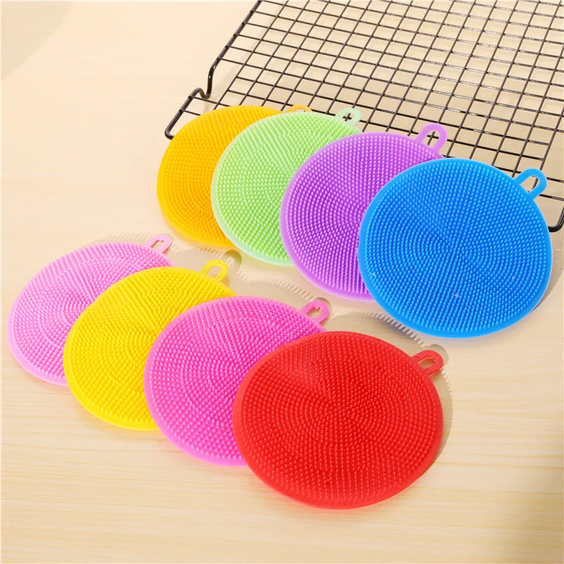 Silicone Cleaning Block Kitchen Scrubber Silicone Sponge, Used for