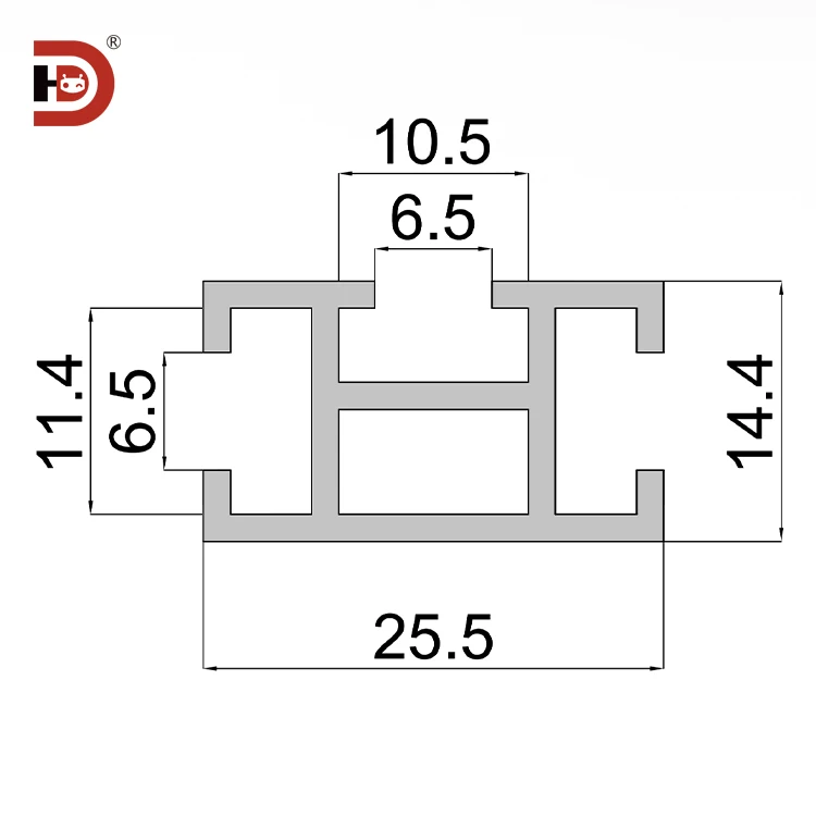 product 1425 industrial extruded aluminum profile h type synchronous belt conveyor edge aluminum alloy profile-3