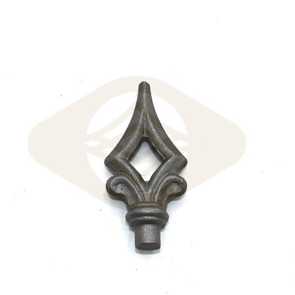 Hot Selling Ornamental Customized Forged Weldable Iron Accessories Fence Gate Spear Point