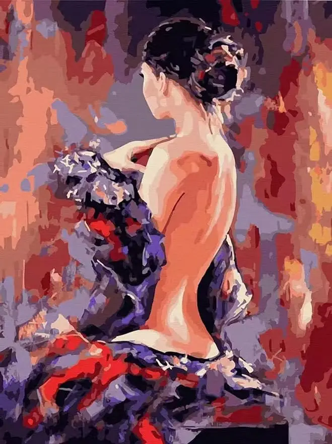 Popular Custom Oil Painting By Numbers Kit Diy Painting By Numbers Half