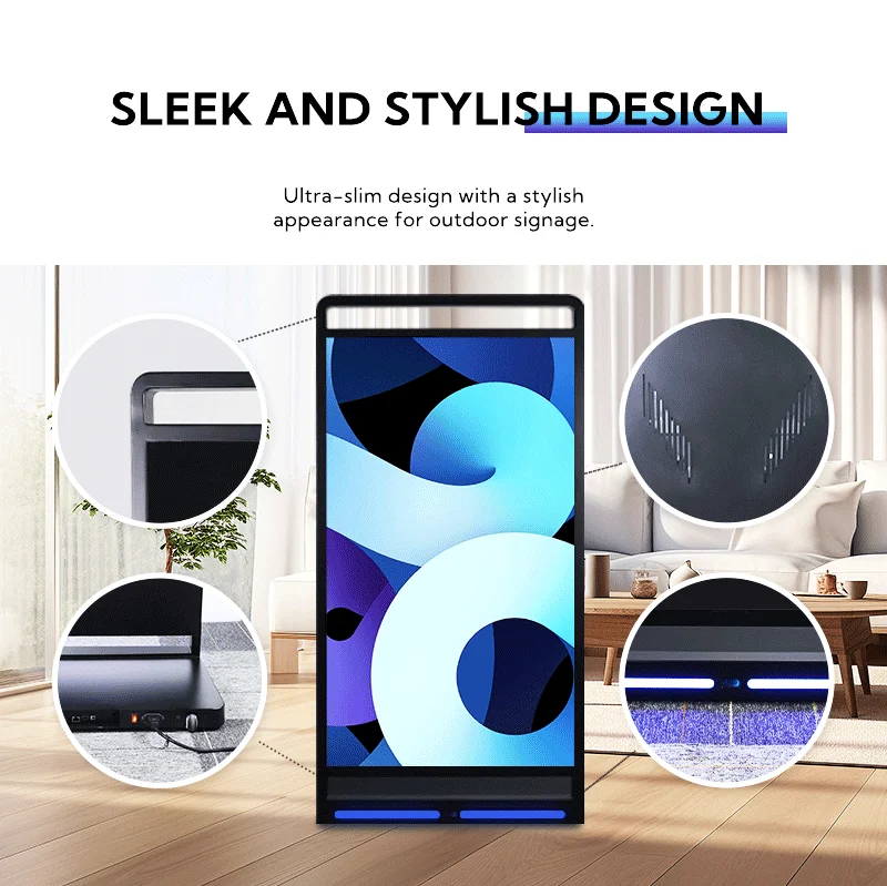 For COSUN Creative Waterproof Rotating Magic Cube LCD Poster Display for Advertising in Elevators and Retail Stores
