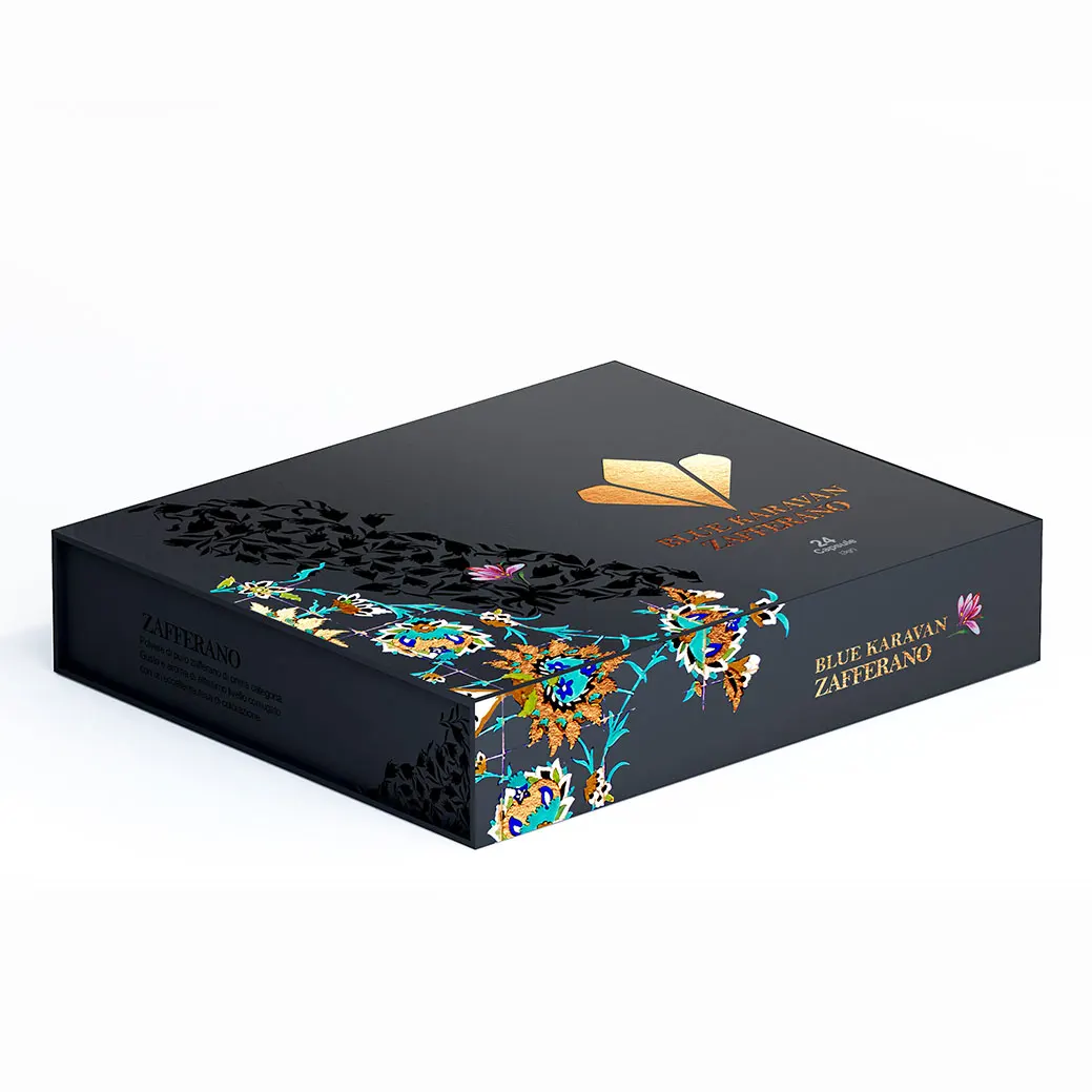 Custom Printing Paper Cardboard Coffee Capsule Pod Gift Box Packaging for Coffee Capsule
