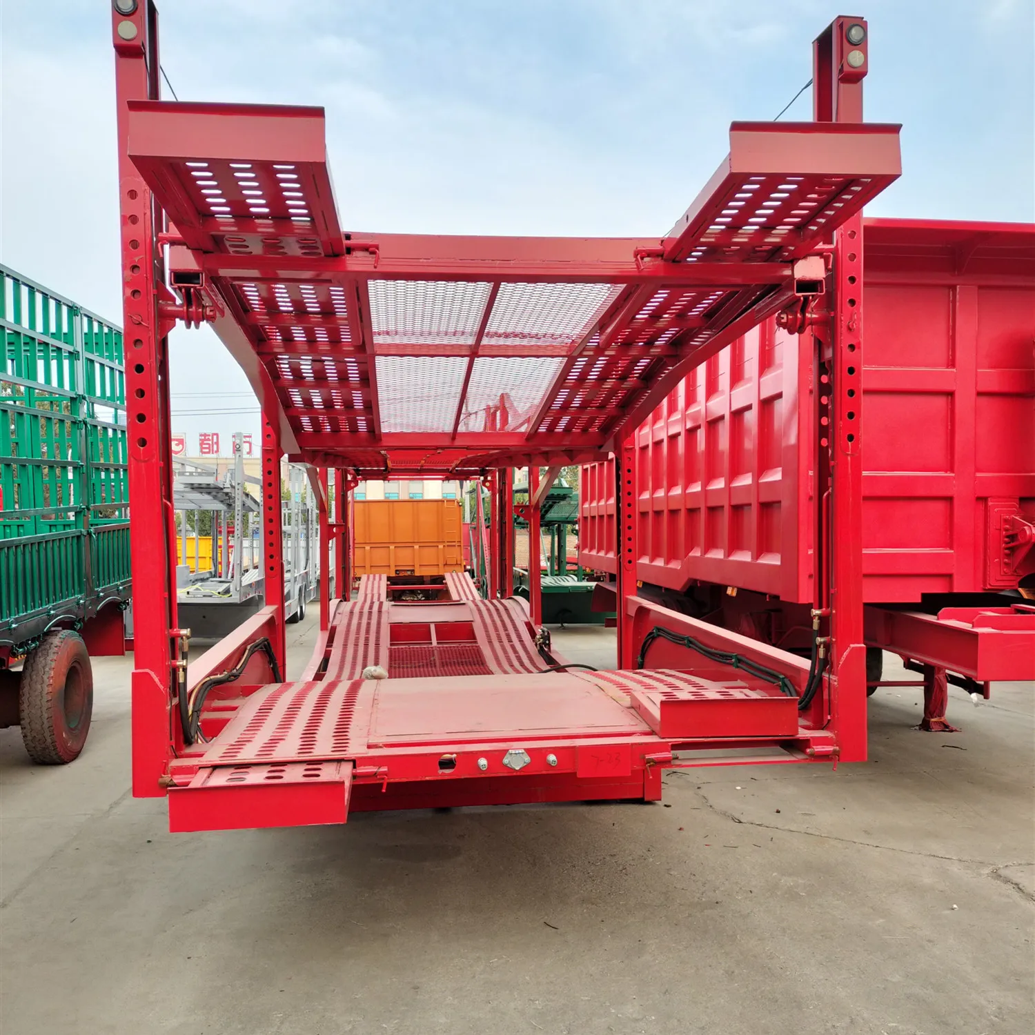 2 Axle Car Carrier Semi Trailer Semi Trailers New China High Quality 