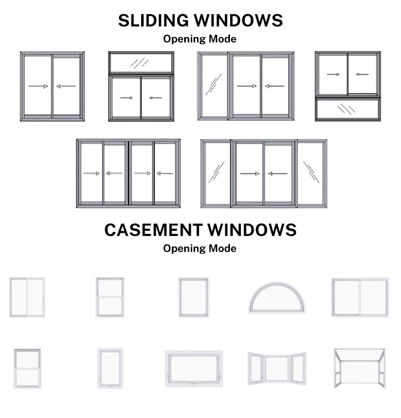 House Glass Windows Customizable Design Aluminium Casement Window - Buy ...