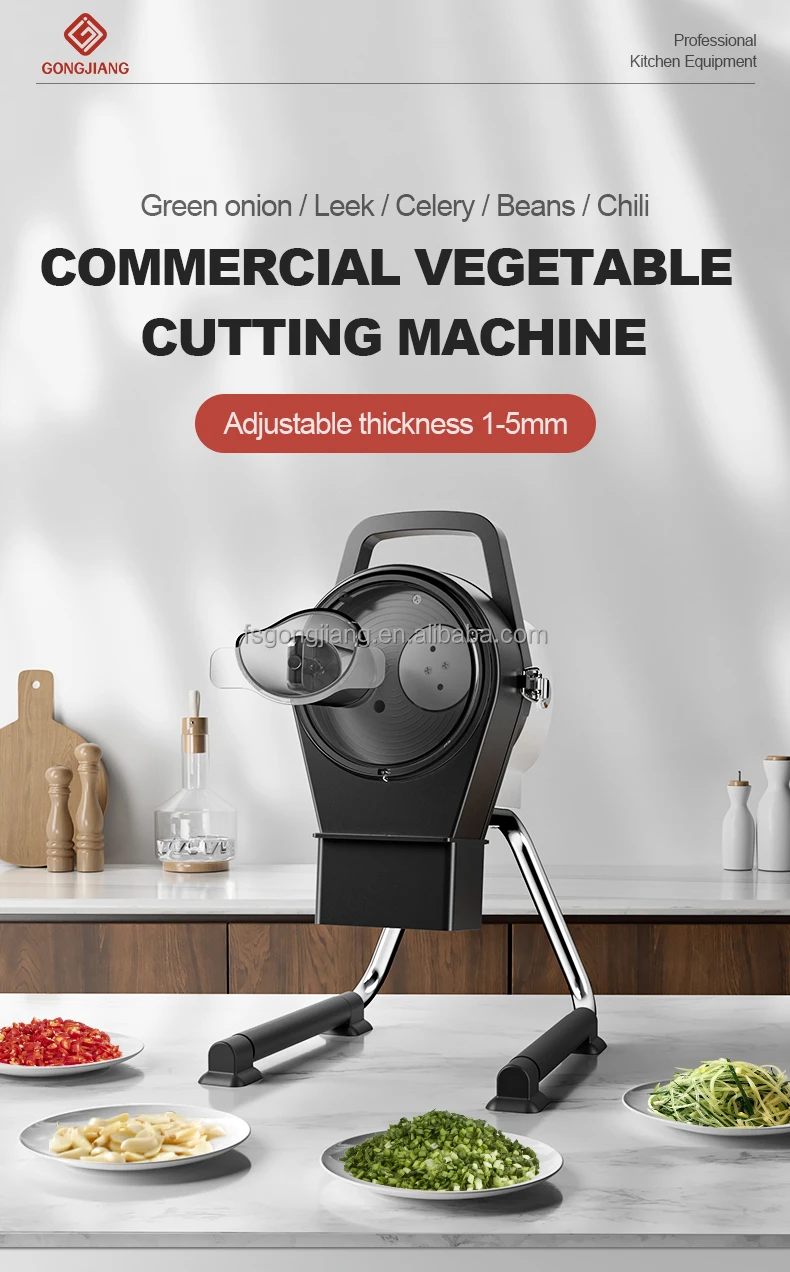Electric Small Scallion Shallot Vegetable  Cutter Machine Easy Operation Celery Lettuce Spinach Cutter Ginger Shredder