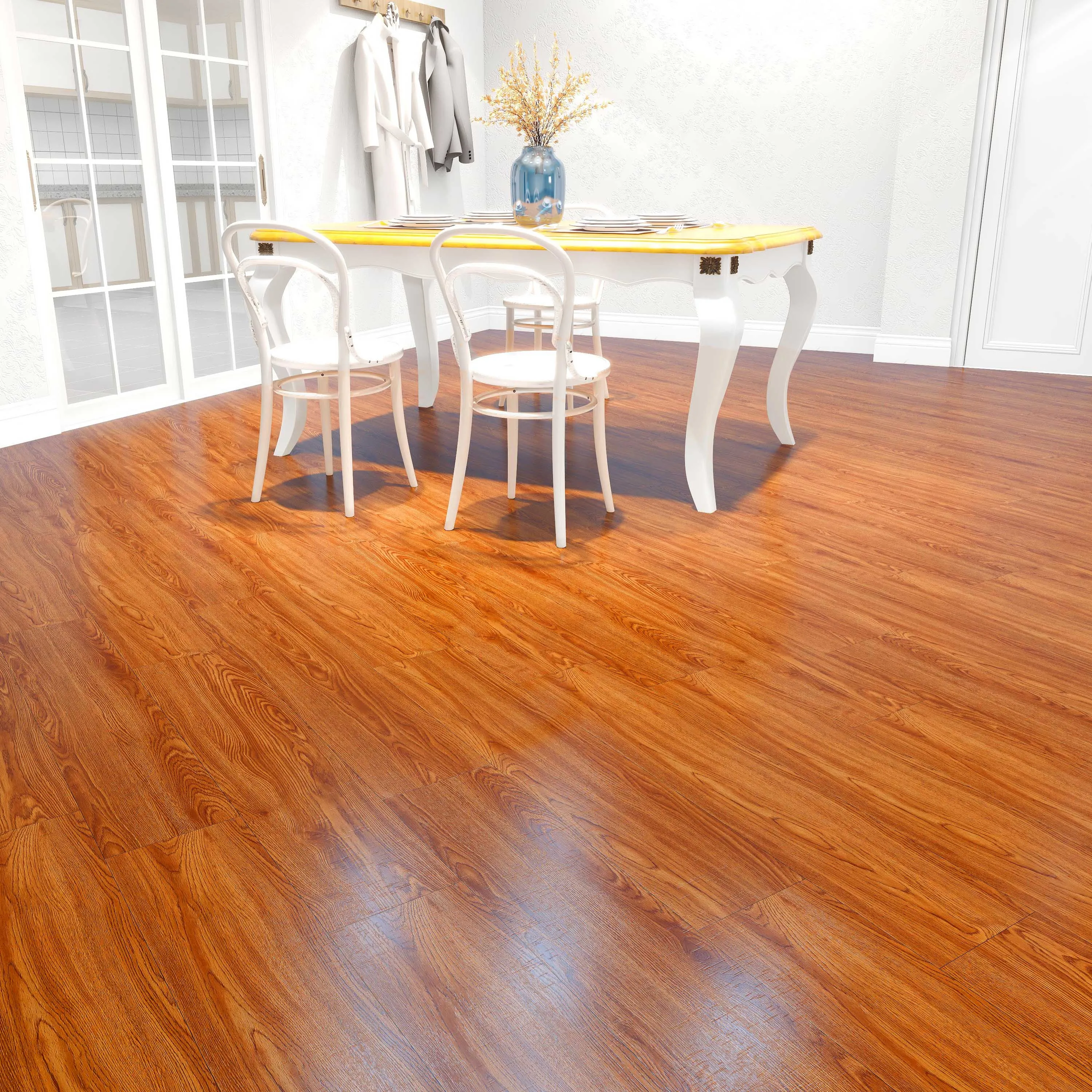 Elegant and Simple Waterpoof Laminate Flooring with a Thickness of 8mm 12mm Suitable for Both Home and Office Use.