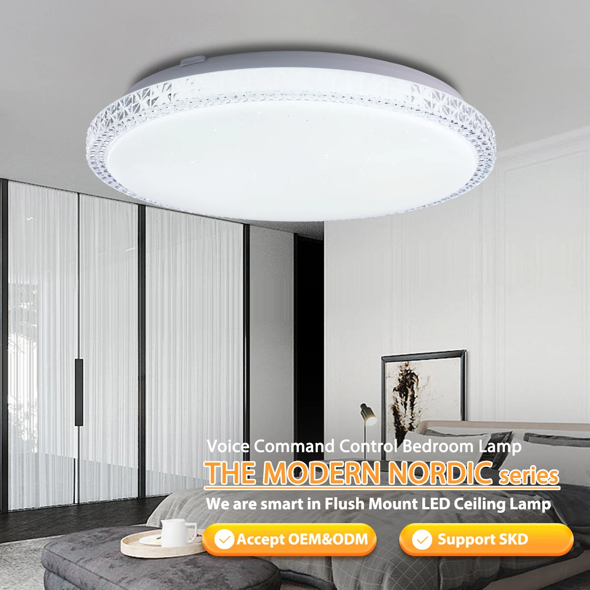 40w Wifi Modern Led Ceiling Light Smart for Home Led Indoor Motion Sensor Flat Ceiling Light Pop Light Fitting Ceiling