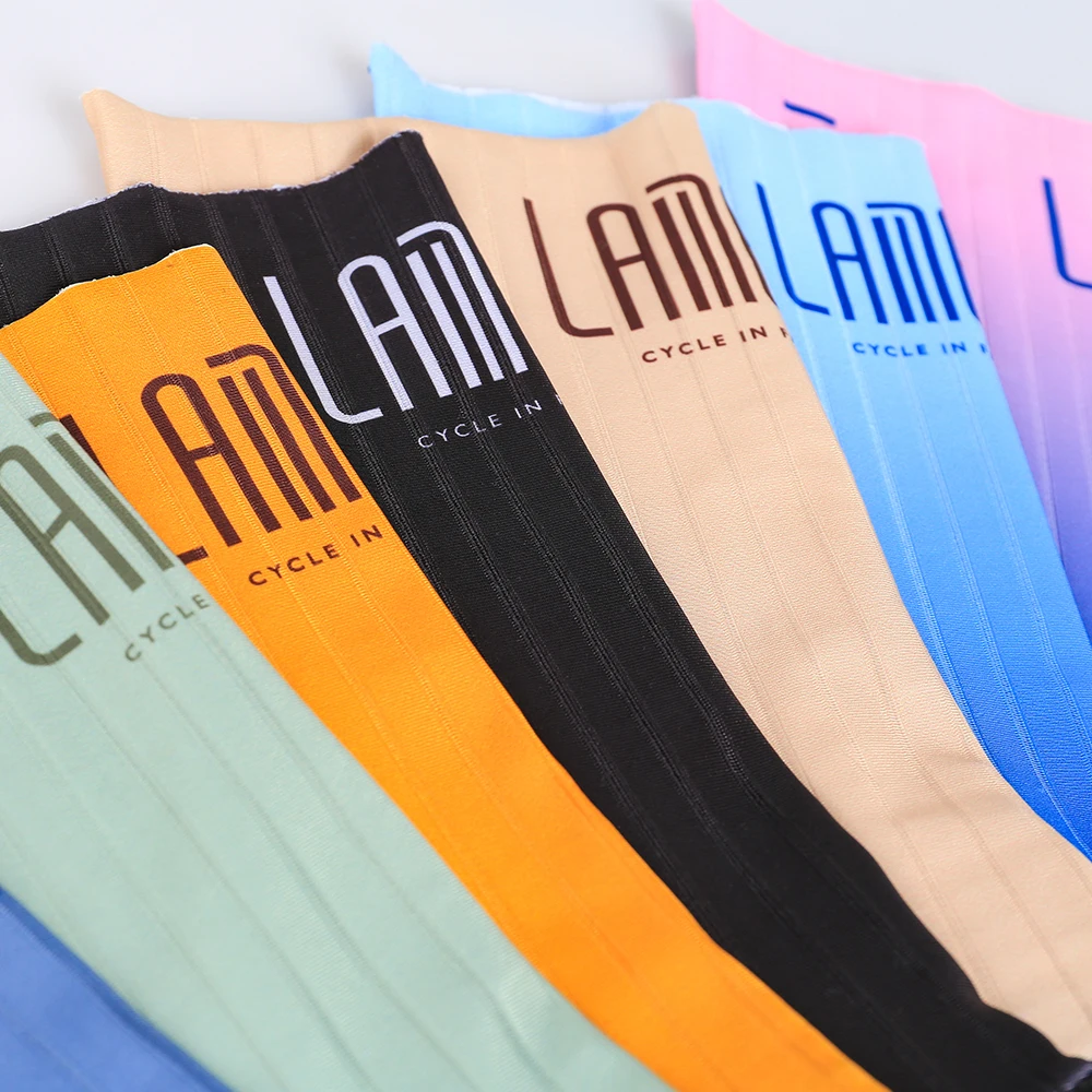 LAMEDA No Seam Durable Gradient Purple Colorful Thermal Sports Socks