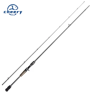 Demon Hunter Magic Shadow ML Luya Rod Spinning Wheel Water Drop Set Carbon Far-cast Bass Cow-mouth Fishing Rod 0.6kg 2-Piece – Soft Lure – view 2