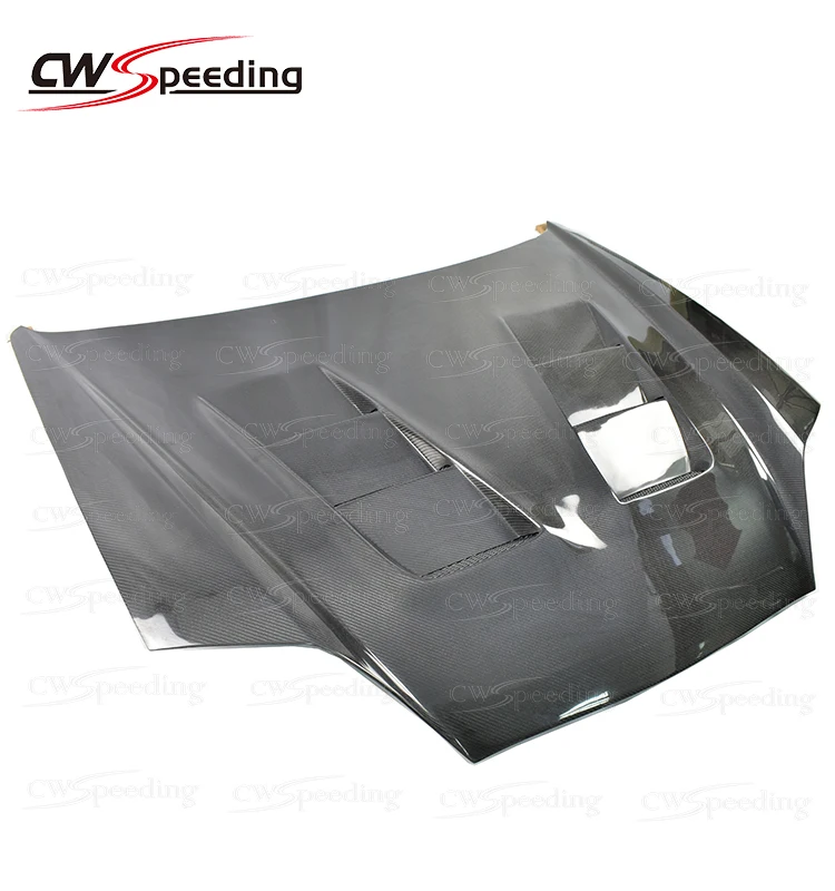TS STYLE CARBON FIBER ENGINE HOOD BONNET for 2005 HYUNDAI GENESIS COUPE