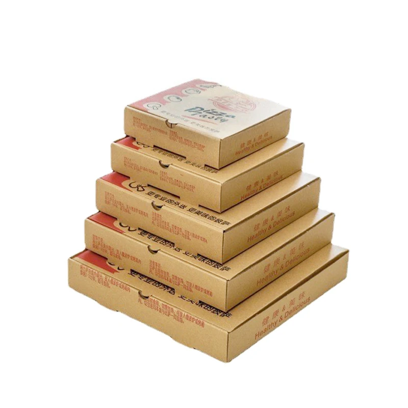 Kraft Paperboard Pizza Box Corrugated Packaging For Sushi Cookies Baby ...