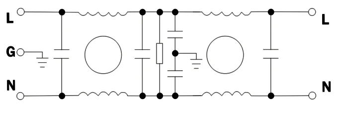 DEB1 Series Single Phase EMI Filter 220VAC 3A-20A Power Line Filter