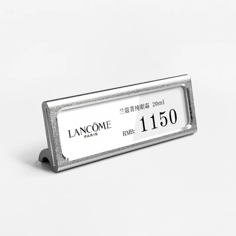 Small Metal Price Display Commodity Aluminum Alloy Label Rack White and Red Wine Jewelry Tea Label High-end  Price Tag