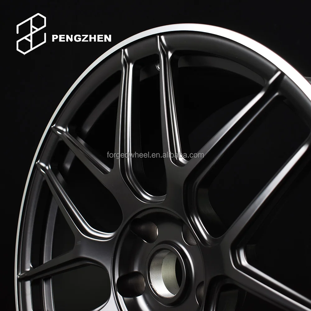 Pengzhen Black Matte Passenger Car Wheels R22 18 21 Inch 5x112