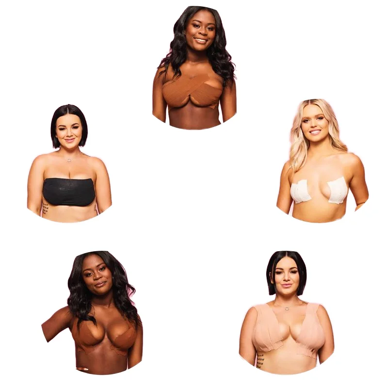 Lifting Breast Push up Adhesive Body Tape Stikcy Breast Lift Patch Hard Case Pouch for Nipple Tape