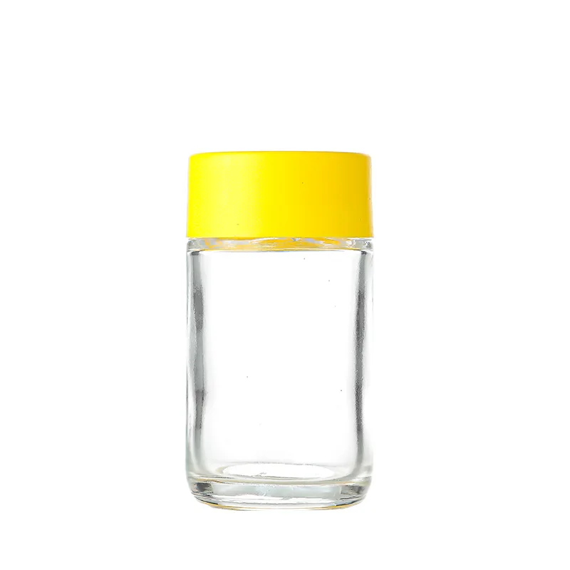 5/7/9/60/90/120/150/180mm  wholesale  Children's protective pressure screw lid glass jar food grade medicine stash jar