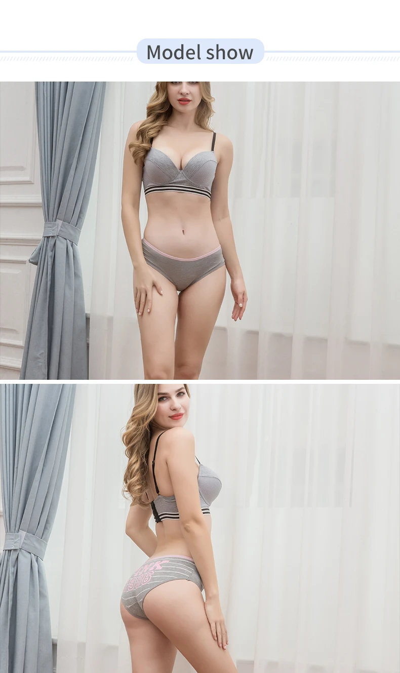 Ropa interior estampada de algodón orgánico 100% con diseño personalizado, ropa interior transpirable para mujer, bragas rosas sexis Xxl para mujer con_voghion.com