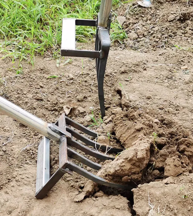 product high quality five teeth deep turning  compostable garden tools  agricultura steel fork-6